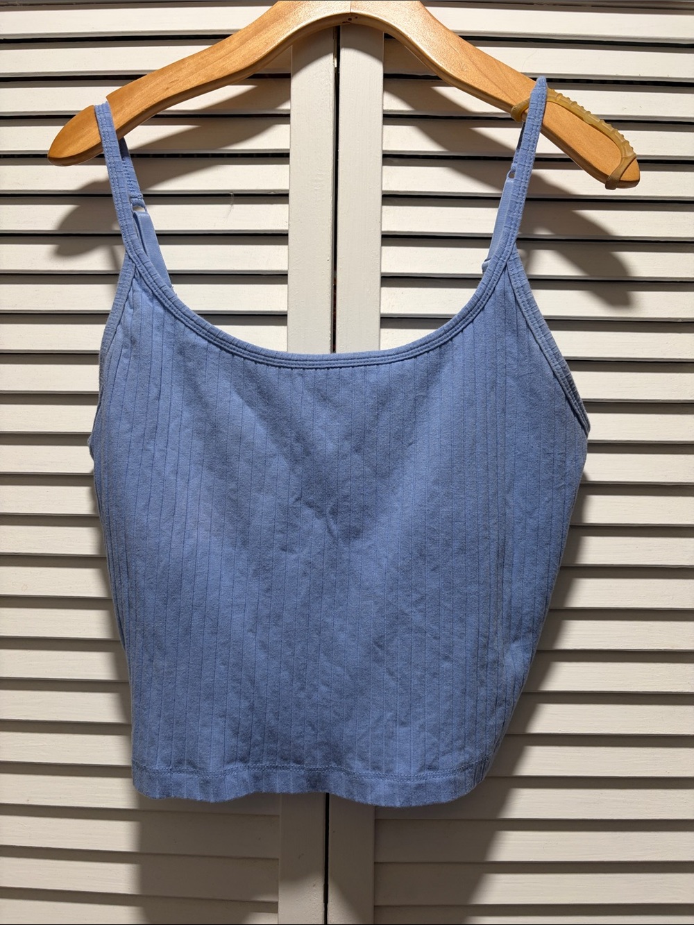 Old Navy Light Blue Ribbed Crop Tank